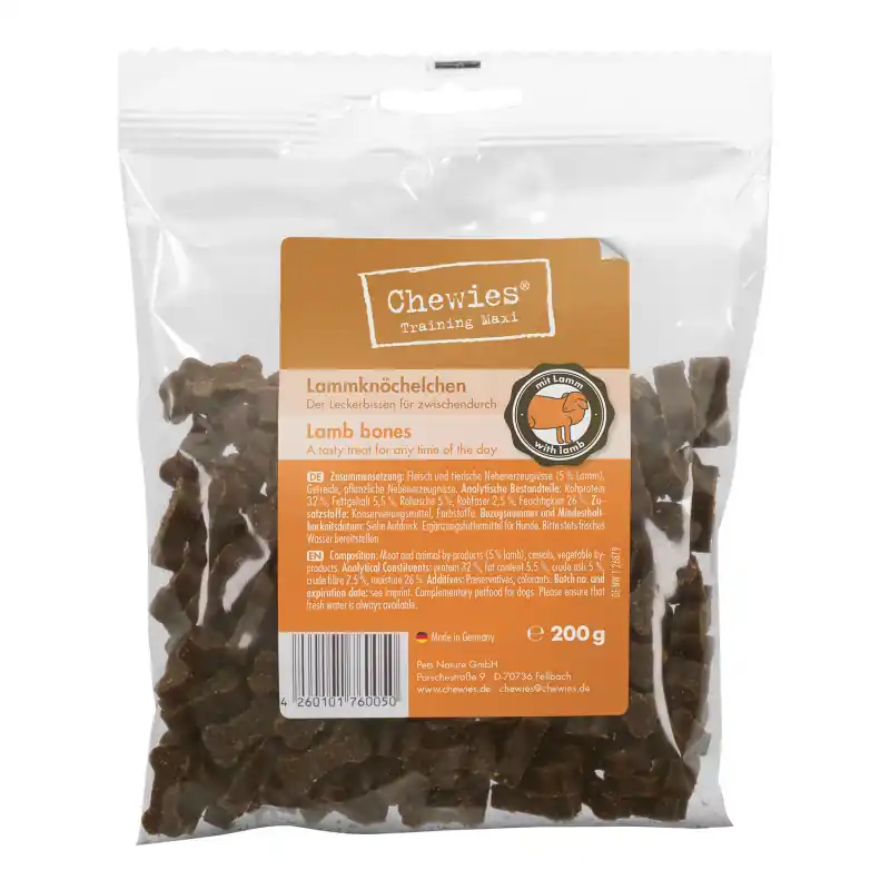 Chewies Trainingsknöchelchen Lamm 200 g Letzte Chance